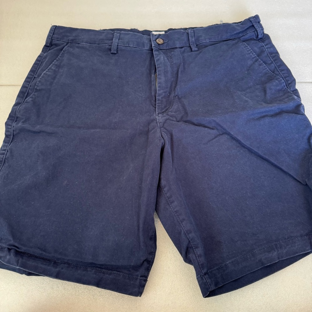GAP Men's Deep Blue Flat Front Shorts